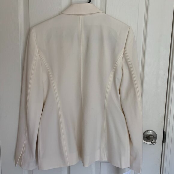 M.M. LaFleur Women's Bennett 1.0 Blazer Jacket, Wool Twill, Ivory, size 2 NWT - Picture 2 of 11